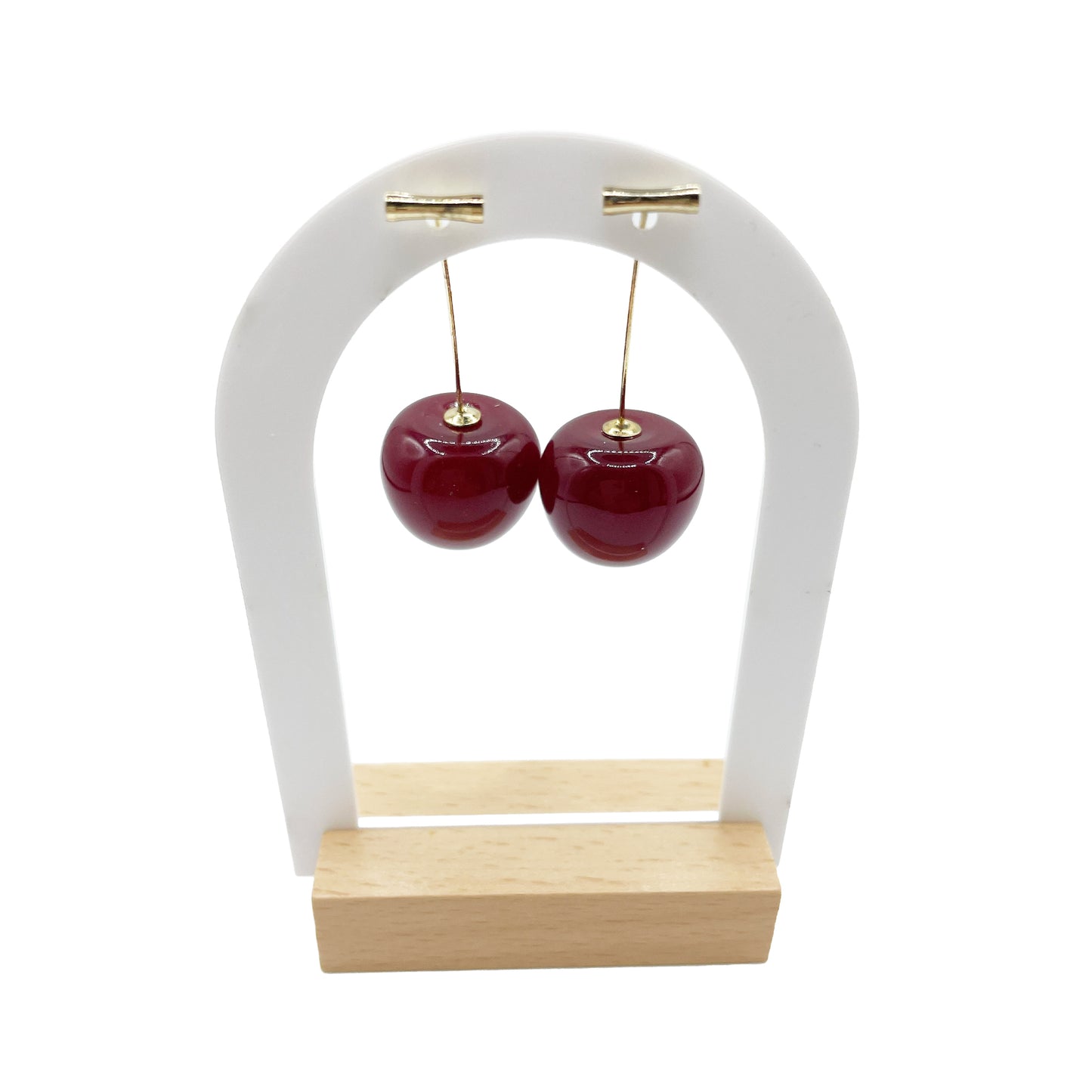 Aretes Dulce Aurora | Joyería con diseño de cereza elegante