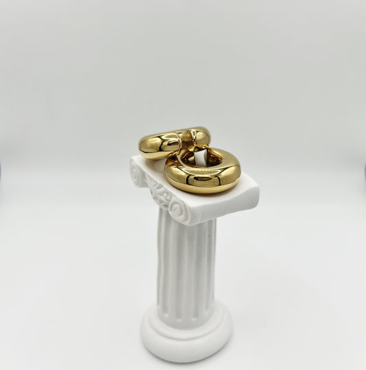 Aretes Flora | Joyería bañada en oro 18K con diseño orgánico