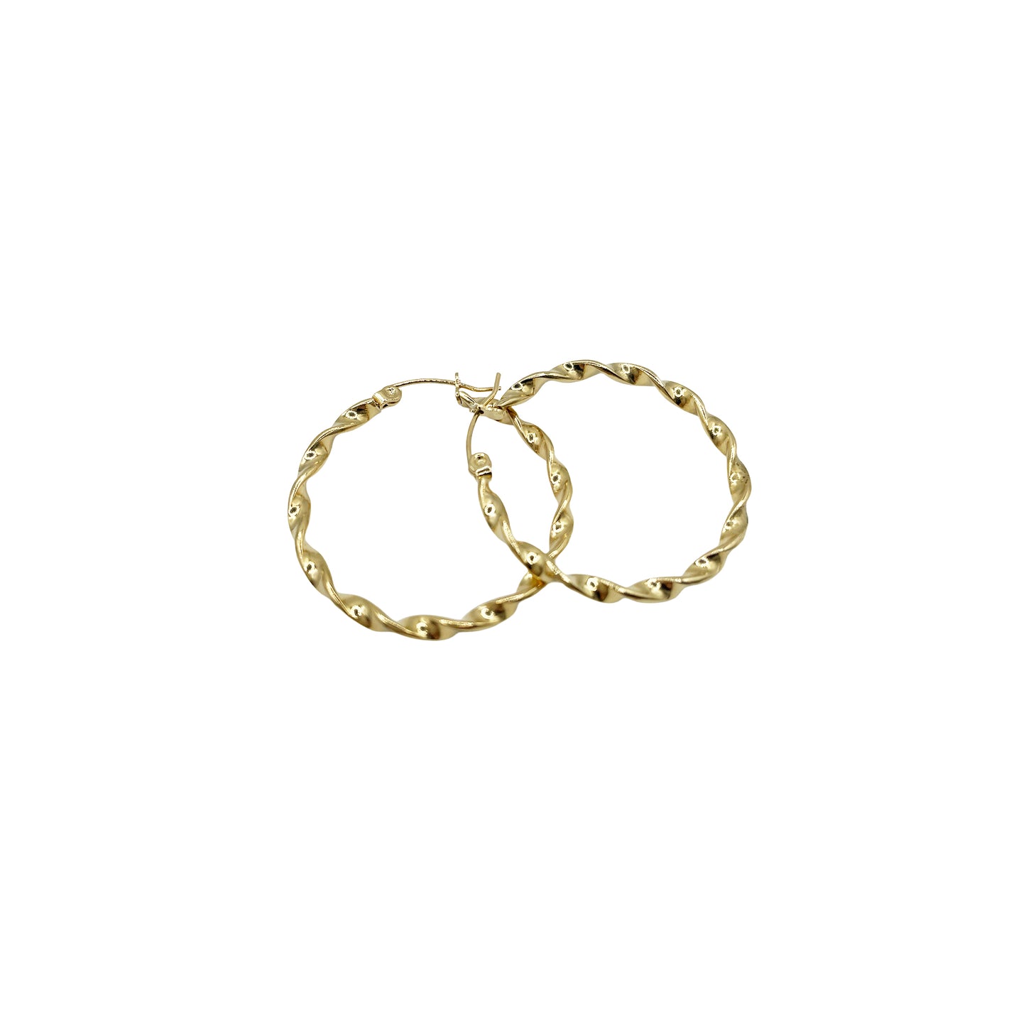 Aretes Alba Mística | Joyería bañada en oro 18K estilo trenzado elegante