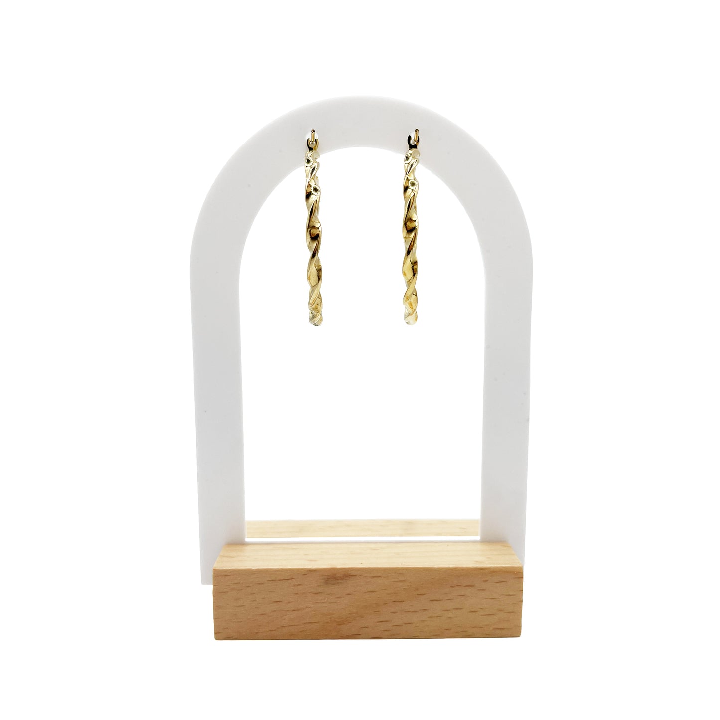 Aretes Alba Mística | Joyería bañada en oro 18K estilo trenzado elegante